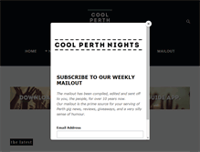 Tablet Screenshot of coolperthnights.com